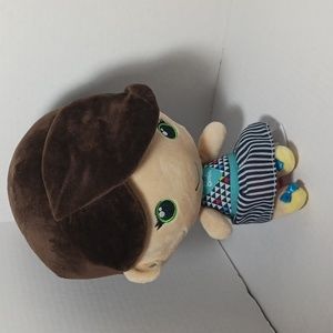 Barbie Plush Doll Brown Hair Ponytail 10"